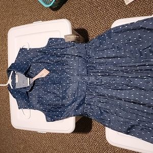 EVA-MENDES size 4 denim dress NWT